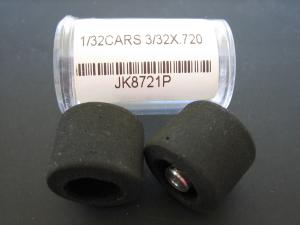 JK 3/32" x .720" rear tires for 1/32 scale racing, plastic wheels