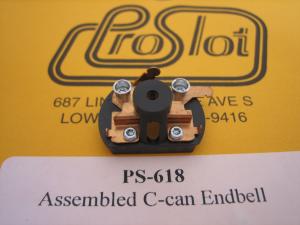 ProSlot Assembled C-can endbell for Pro Slot & Champion motors, undrilled