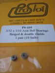 ProSlot 3/32" x 3/16" axle ball bearings flanged, shielded