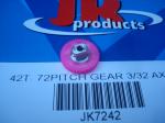 JK polymer spur gear for 3/32" axle 42T 72P