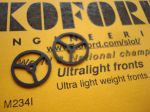 Koford light weight front wheels, .5" diameter