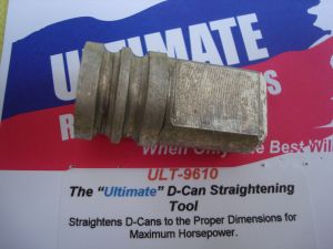 Ultimate precision machined aluminium D-can straitening tool
