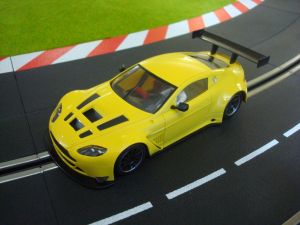 NSR Aston Martin Vantage GT3 test car yellow Triang AW King EVO3