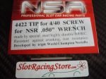 NSR replacement hard steel tip .050"  for standard slotracing screws
