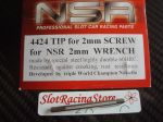 NSR replacement hard steel tip 2mm (.084")  for model car chassis screws