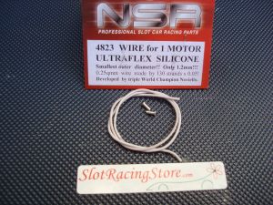 NSR silicone lead wire for 1 motor, 30 cm length, 1,2mm diameter, 130 strands x 0,05, extra flexible 