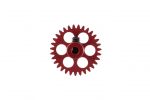 NSR 3/32 spur gear extralight 31t, AngleWinder, aluminium, red, diameter: 16.8mm 
