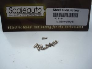 Scaleauto steel allen screw M2 x 6mm, 10 pcs