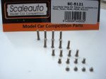 Scaleauto titanium screw flat set (4x M2x2mm, M2x4mm, M2x6mm, M2x8mm, M2x10mm) 