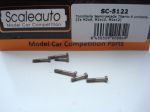 Scaleauto titanium allen screw, head rounded, 6 pcs:  2 M2 x8mm, 2 M2 x 10mm, 2 M2 x 12mm