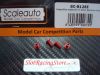 Scaleauto suspension mounts 6mm. aluminum red