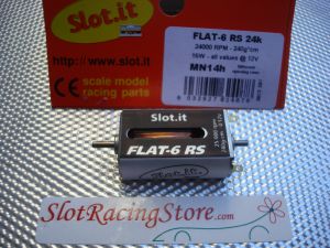 Slot.it Flat-6 motor RS 25000 RPM 240g, aperture cassa asimmetriche