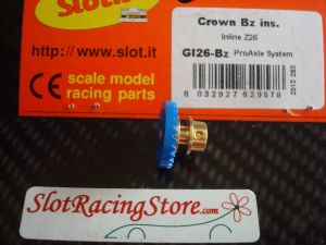 Slot.it corona In-Line 26 denti “step 2”, inserto in bronzo 