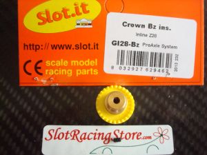 Slot.it corona In-Line 28 denti “step 2”, inserto in bronzo 
