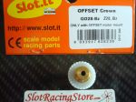 Slot.it in line crowns for Offset motor mount slot.it ch49,  28 teeth “step 2”, aluminium and bronze