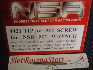 NSR punta di ricambio per chiavino in acciaio da 0,95 mm, per brugole M2