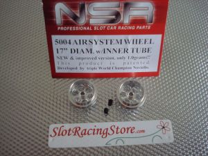 NSR aluminum front wheels for 3/32" axles, ultralight, 17,20mm x 10,90mm,  Air system