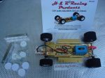 H & R 1/24 RTR car with adjustable chassis less body, 40.000 RPM motor, foam rubber tires