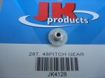 JK 28 tooth 48 pitch gear for 1/8" axle, diameter: 15,90 mm