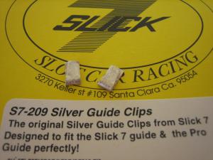 Slick-7 coppia clips argentate per pick-up