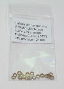 Cahoza Phosphor bronze armature spacers 0,30mm (24 per bag)