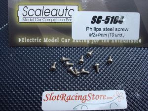 Scaleauto steel screws M2 x 4mm Philips type