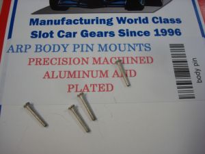ARP body pin mounts, precision machined aluminium and plated, 4pcs