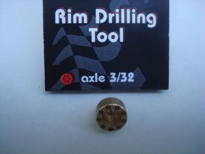 Attan rim drilling tool for 3/32" axles