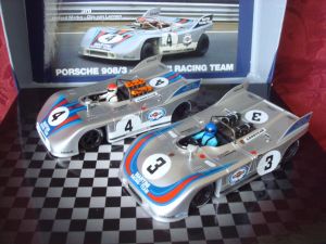 NSR set wit 2 pieces of Porsche 908/3 Martini Racing, #3 and #4, Nurburgring 1971