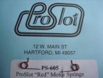 ProSlot "Red" motor springs, light tension