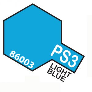 Tamiya PS03 vernice spray per policarbonato, 100ml, light blue