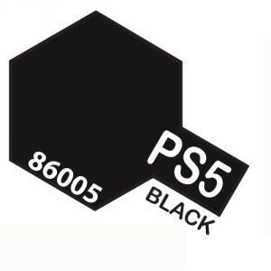 Tamiya PS05 vernice spray per policarbonato, 100ml, black