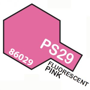 Tamiya PS29 vernice spray per policarbonato, 100ml, fluorescent pink