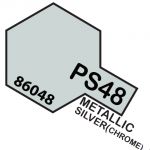 Tamiya PS48 vernice spray per policarbonato, 100ml, metallic silver (Chrome)