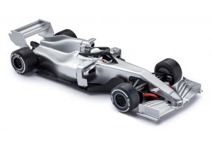 Policar monoposto moderna F1 silver