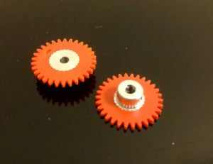 Thunderslot spur gear 30 teeth, plastic, diameter: 17mm, orange