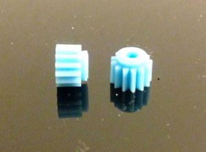 Thunderslot pignone in nylon 13 denti, diametro: 7 mm (2 pezzi)