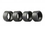 NSR ruote anteriori profilo ultra basso 16 x 8, per cerchi da 15,8mm a 17,3mm, confezione da 4 pezzi