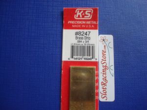 K&S striscia in ottone, misura in pollici: 0.064 X 3/4 X 12 ( 1,62mm x  19,05mm x 30,5cm) , 1 pezzo