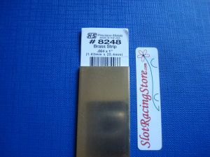 K&S brass strip, size: 0.064 X 1 X 12 ( 1,62mm x  25,4mm x 30,5cm) , 1 pz