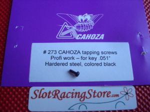 Cahoza tapping screws profi work for .050" key, steel, black (ea)