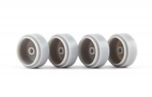 Slot.it plastic front wheels, size: 15,8x8,2x1,5mm ,  for 3/32" axles , 2 pairs