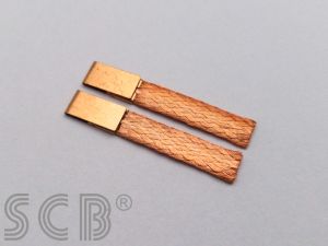 SCB braids Ultra Soft, material: copper shining , measurements: 5,20mm x 0,70mm x 28mm, 5 pairs