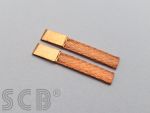 SCB braids Standard, material: copper shining, measurements: 4,90mm x 0,60mm x 28mm, 5 pairs