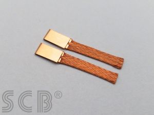 SCB braids Super Soft, material: copper shining, measurements: 3,80mm x 0,50mm x 28mm, 5 pairs
