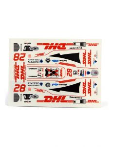 JK adesivi in scala 1/24 per carrozzeria Indycar, Team Andretti DHL #28