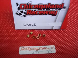 CR brass spacers .110 (2,79mm) X 1/8" axle, 6 pcs