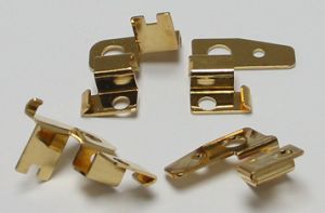 Cahoza set portacarboncini verticali in alluminio bagnati nell'oro per testine eurosport in alluminio