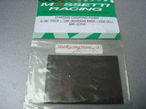 Mossetti chassis damping foam, 1/16" thick (1,58mm) , 3M adhesive back, fine cell