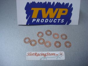 TWP guide washers, 0,20mm (.008) thick, phosphorous bronze, 10 pieces per package